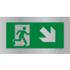 Pikt-o-Norm Pictogram emergency exit down right