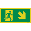 Pikt-o-Norm Pictogram emergency exit down right
