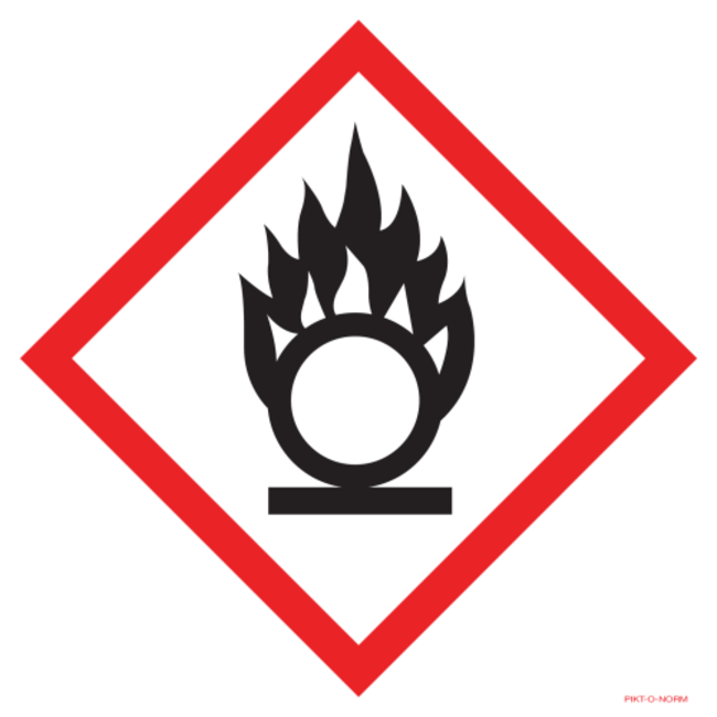 Pikt-o-Norm Oxidizing substances pictogram (GHS03)