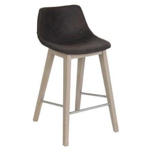 HAPY bar-counterstoel/ houten onderstel/ STEL UW EIGEN STOEL SAMEN!