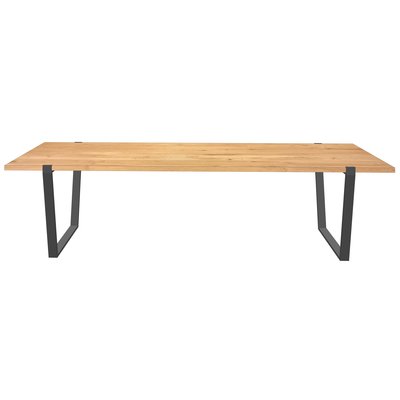'Wenen' eiken tafel met een ingefreesde poot zonder profiel