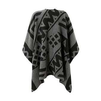 Salty Dog Poncho Grau