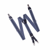 Bretels Grijs met Zwarte streep