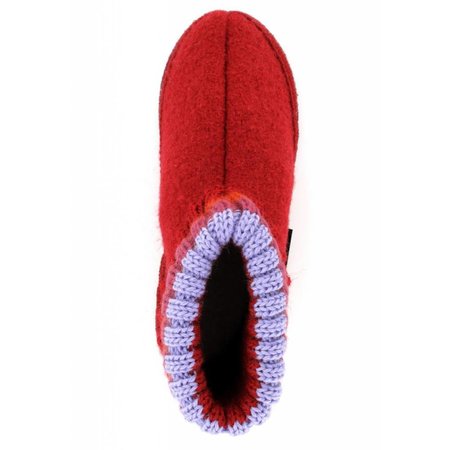 Haflinger Pantoffel Paul ziegel rood