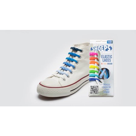 Shoeps Elastische veter Blue mix