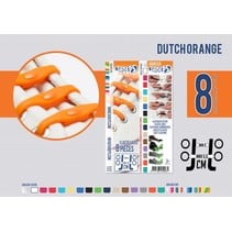 Elastische veter dutch orange 8 stuks