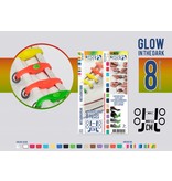 Shoeps Elastische veter glow in the dark 8 stuks