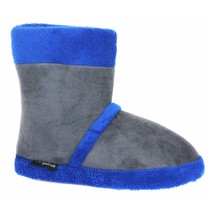 Kinder slof hoog blauw/grijs  28-35