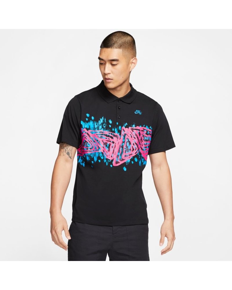 nike sb polo black