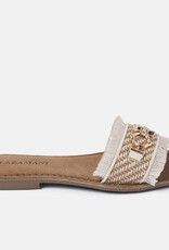 Lazamani Creme/goudkleurig slippers