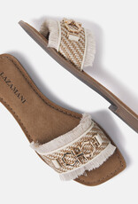 Lazamani Creme/goudkleurig slippers