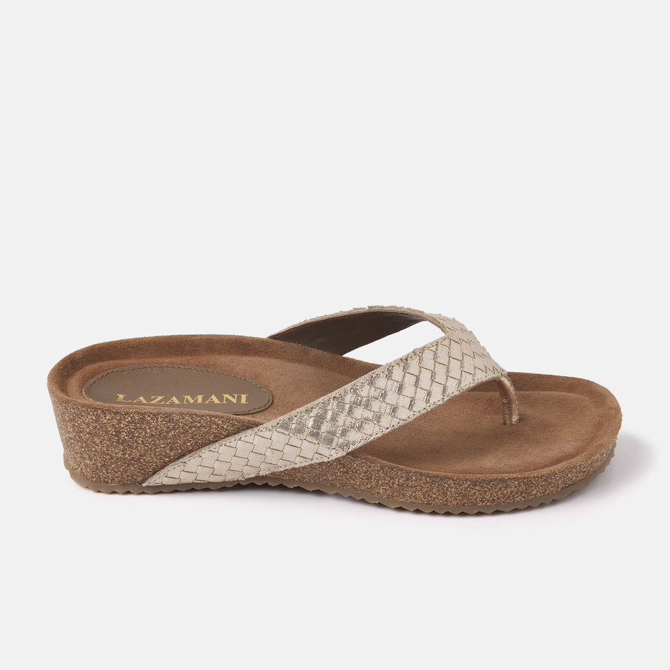 Lazamani Gold teenslippers