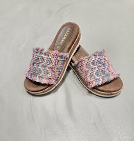 Lazamani Slippers Pink jute