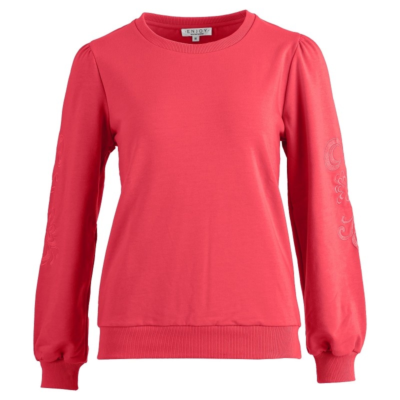 Enjoy Sweater trui koraal kleur