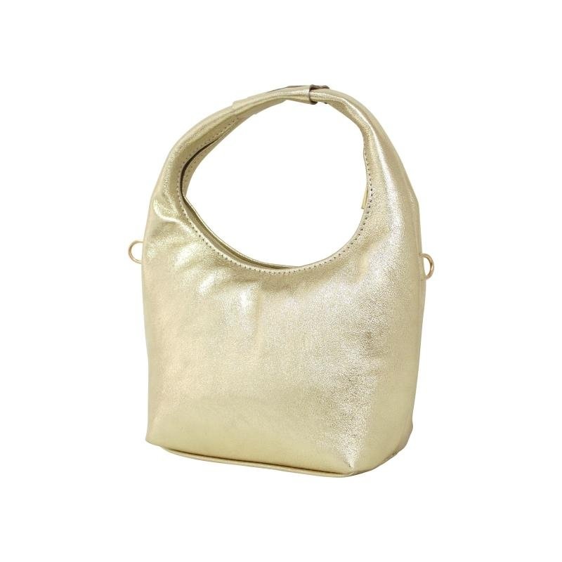 baggyshop Goud metallic handtas