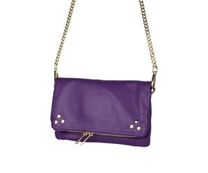 Handtas paars gouden ketting hengsel Nameless