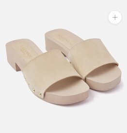 Lazamani Beige klomp slippers