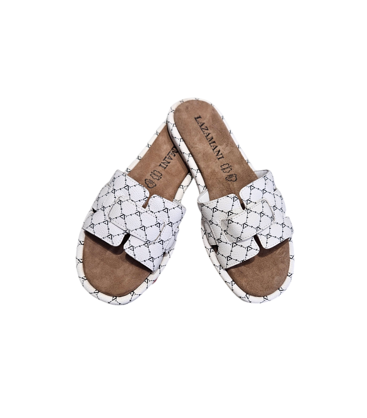 Lazamani Witte slippers  75.884