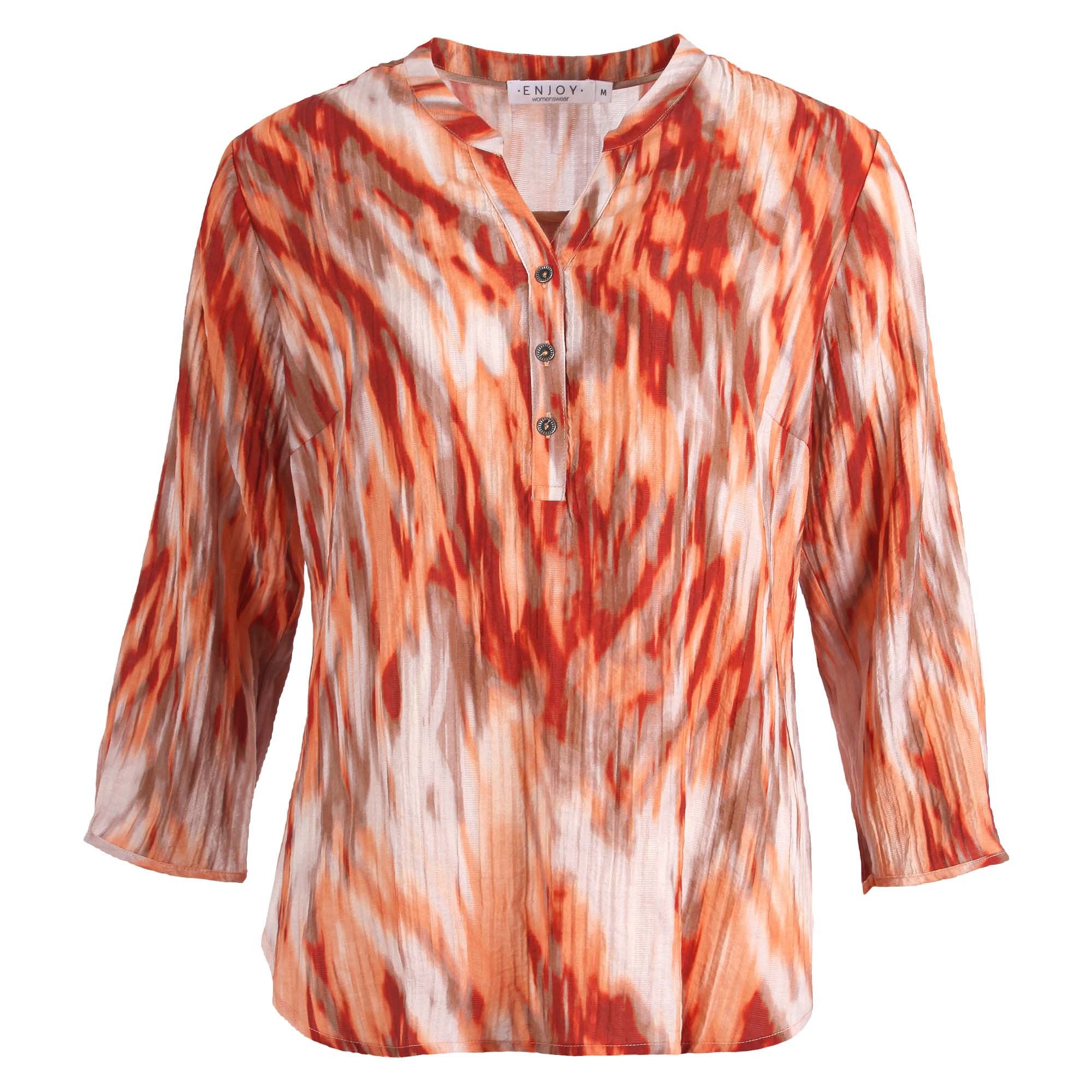 Enjoy Oranje print blouse