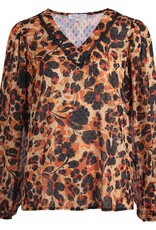 Enjoy Camel print blouse 183858