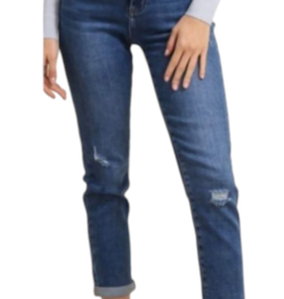 Hello miss Blauw momfit jeans