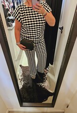 Ivy Beau Zwart/wit gebreide top