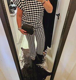 Ivy Beau Zwart/wit print top