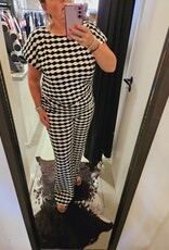 Ivy Beau Zwart/wit gebreide top