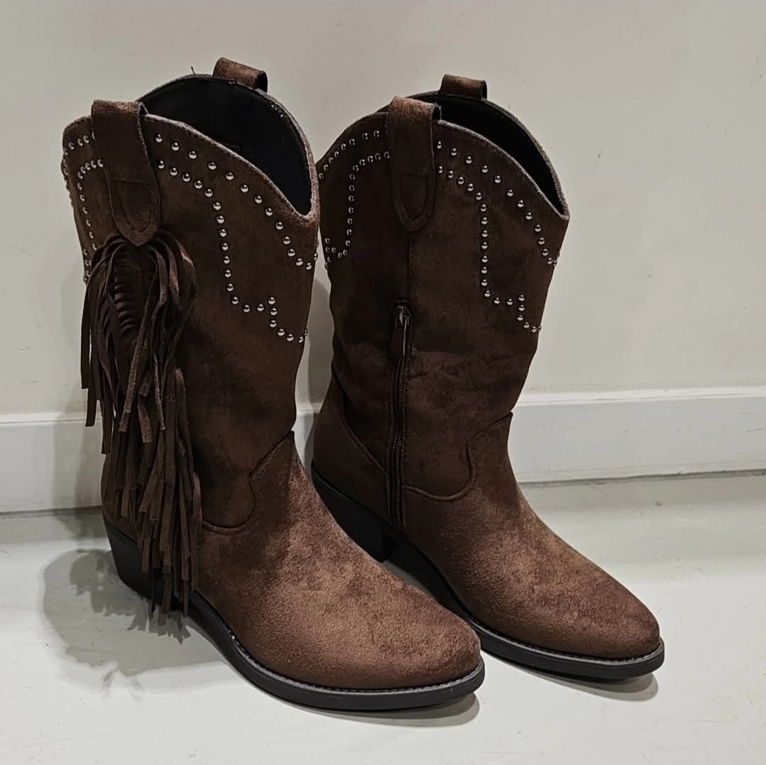 Bestelle Bruine suedine laarzen