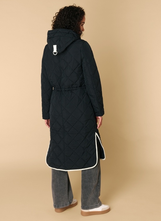 Ivy Beau Zwarte lange jas