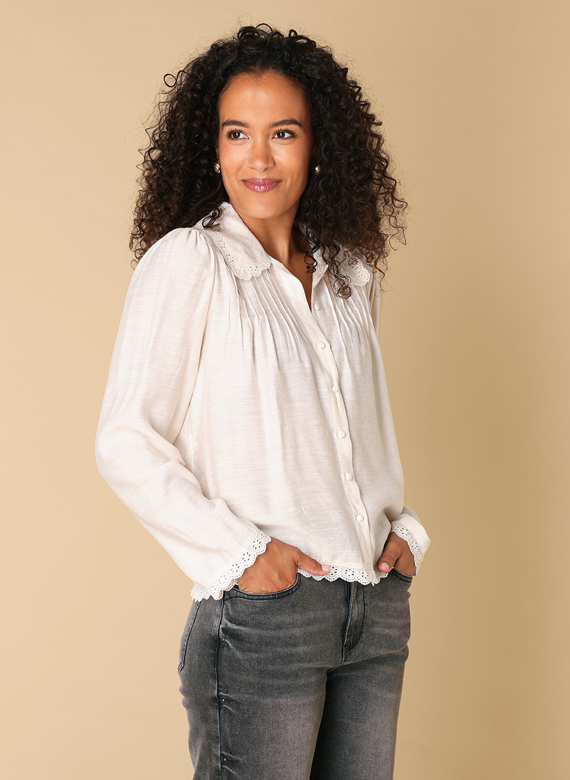 Ivy beau Beige blouse