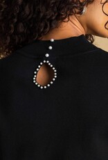 Ivy beau Zwarte trui parels