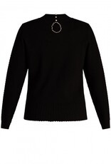 Ivy beau Zwarte trui parels