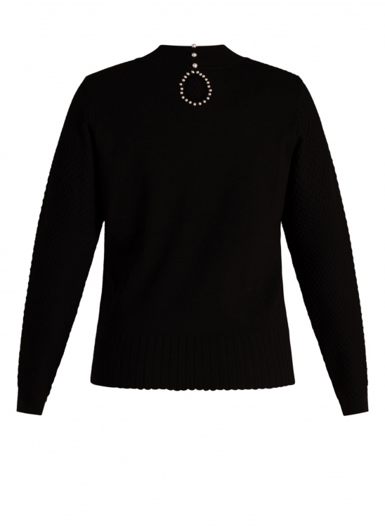 Ivy beau Zwarte trui parels