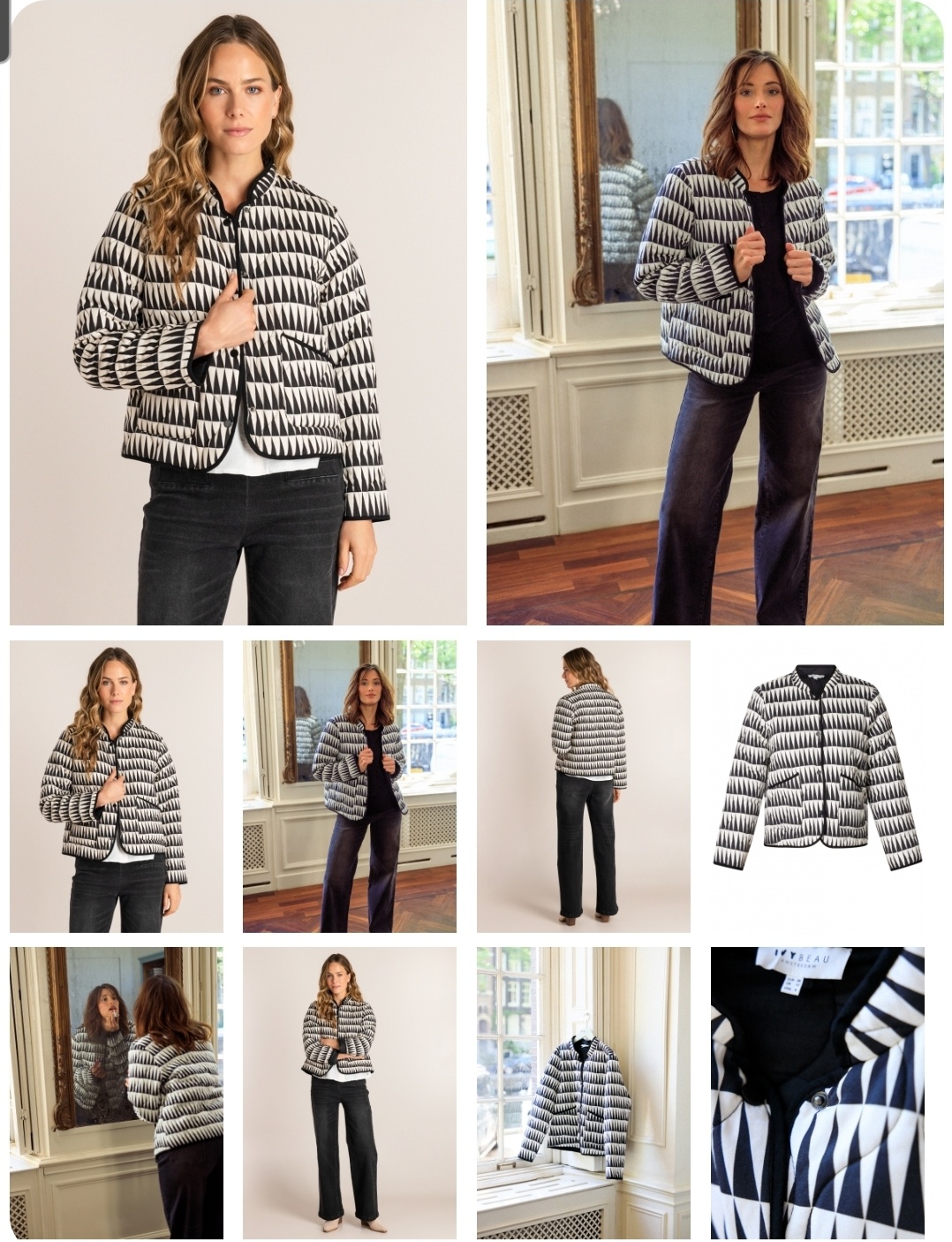 Ivy beau Grafisch print jasje