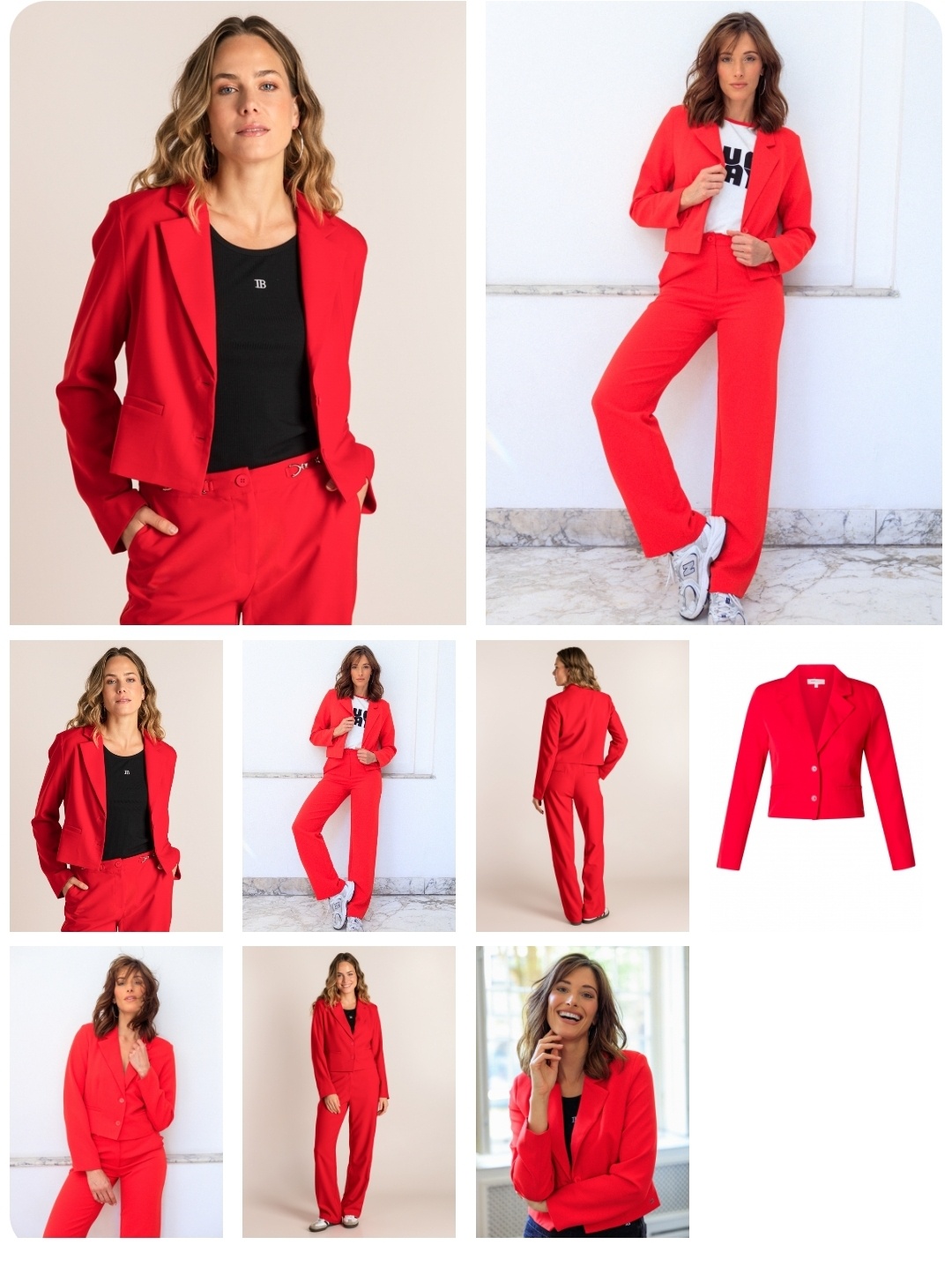 Ivy beau Kort rood jasje