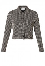 Ivy beau Jasje zwart wit print