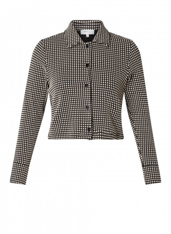 Ivy beau Jasje zwart wit print