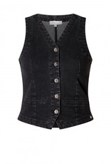 Ivy beau Zwart jeans giletje