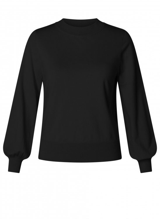 Ivy beau Zwart fijn gebreide trui