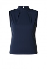 Ivy beau Donker blauwe mouwloze top