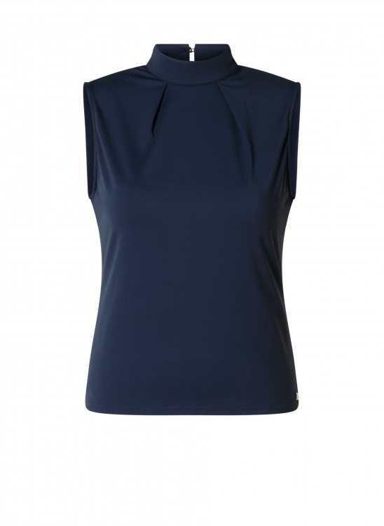Ivy beau Donker blauwe mouwloze top