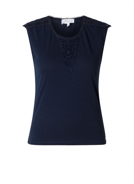 Ivy beau Top Verene donkerblauw