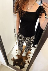 Ivy Beau Zwarte top broderie
