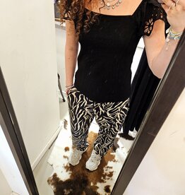 Ivy Beau Zwarte Top broderie