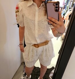 Gemma ricceri Offwhite korte broek