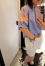 Licht Blauwe blouse