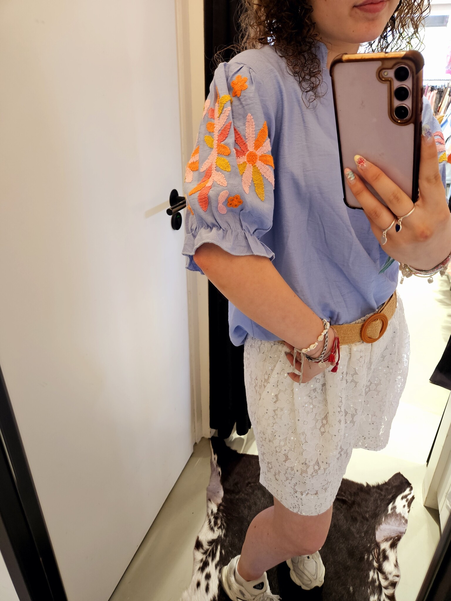 Licht Blauwe blouse