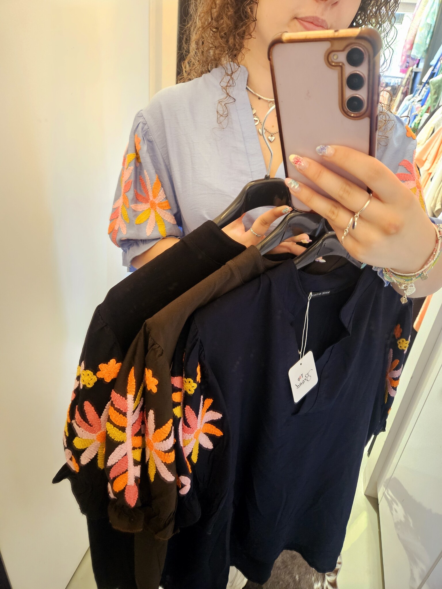 Licht Blauwe blouse