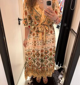 Gemma Ricceri Beige Overslagjurk
